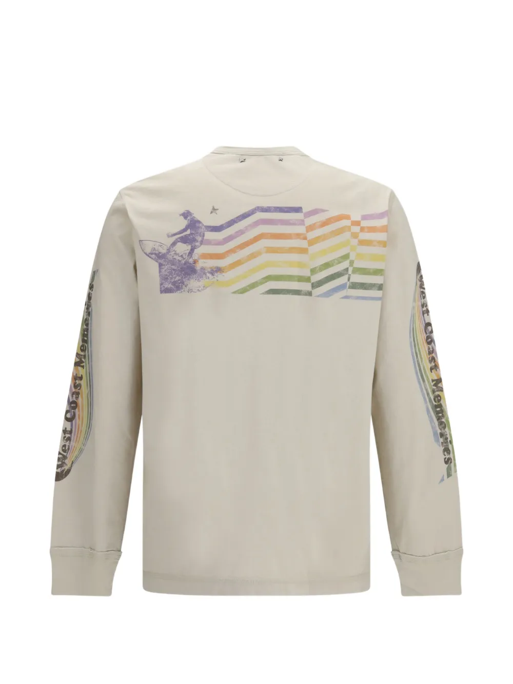 Golden Goose Graphic-print Long-sleeve T-shirt in Neutrals, view 2