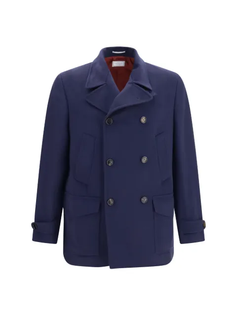 Brunello Cucinelli double-breasted wool coat