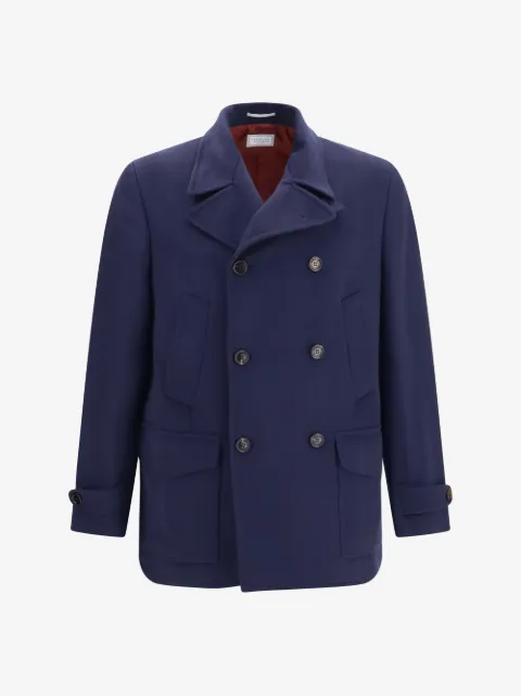 Brunello Cucinelli double-breasted wool coat