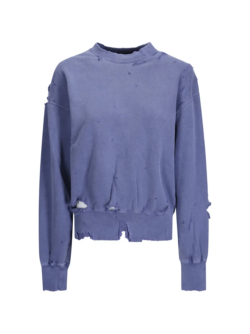 Kuro More Damage distressed washed sweatshirt - Blau