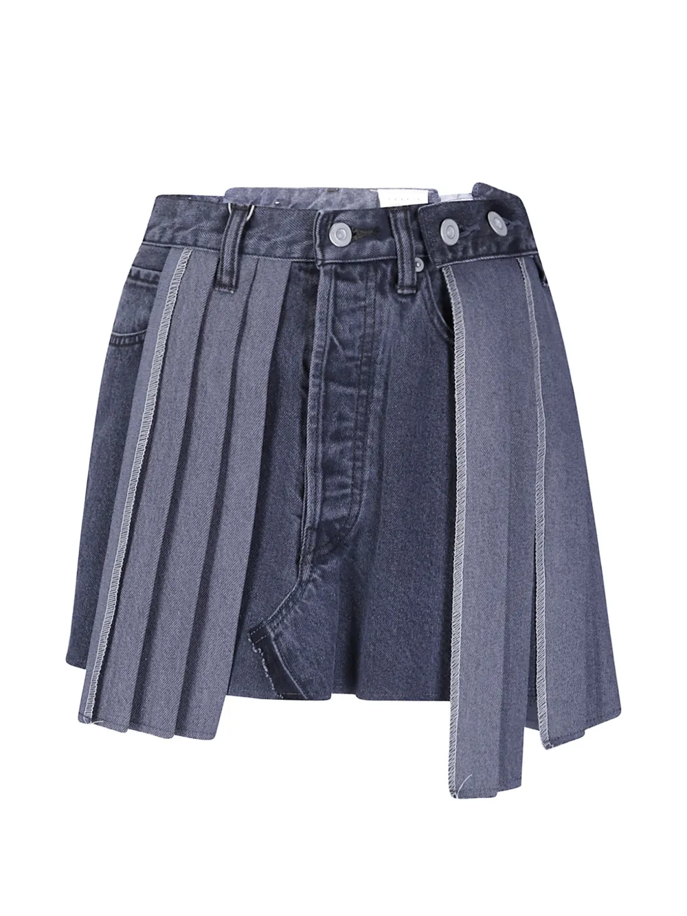 Kuro Remake Denim Mark XIII mini skirt - Nero