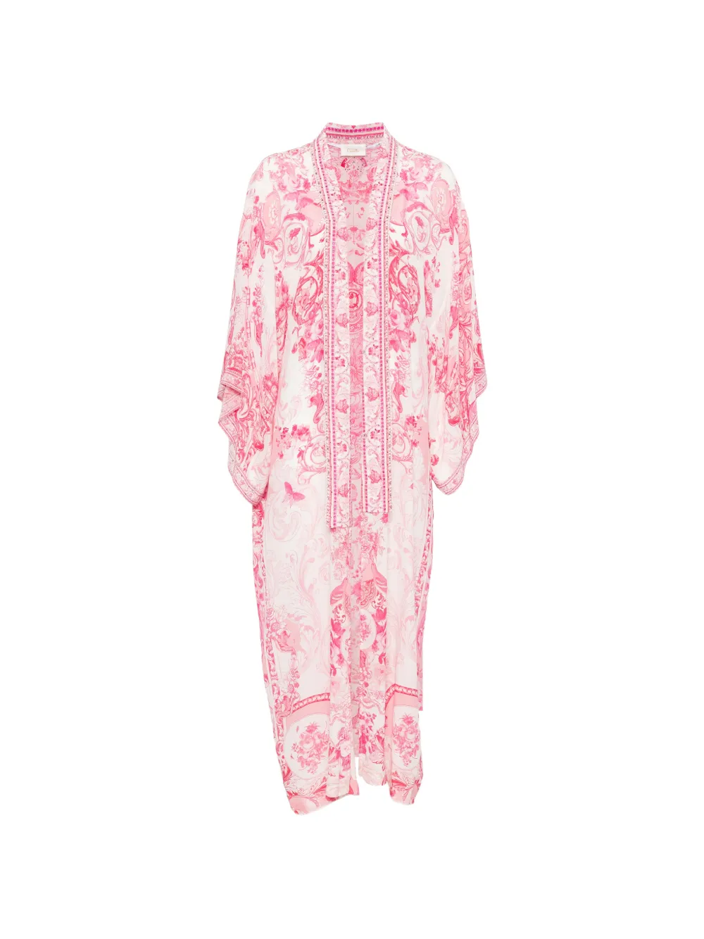 Camilla crystal-embellished kimono - Weiß