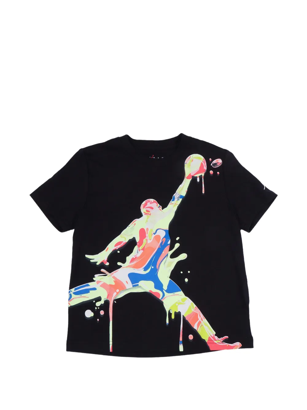 Jordan Jumpman paint-splatter T-shirt - Schwarz