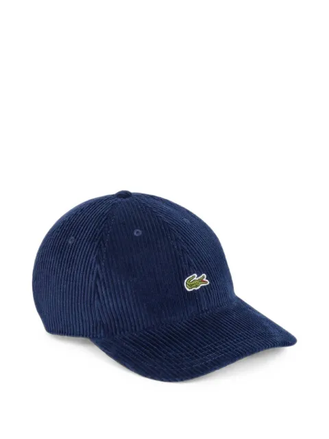 Lacoste logo-patch corduroy baseball cap