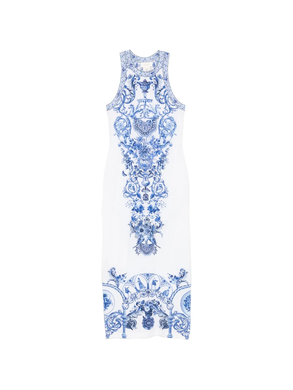 Camilla crystal-embellished midi dress - Bianco