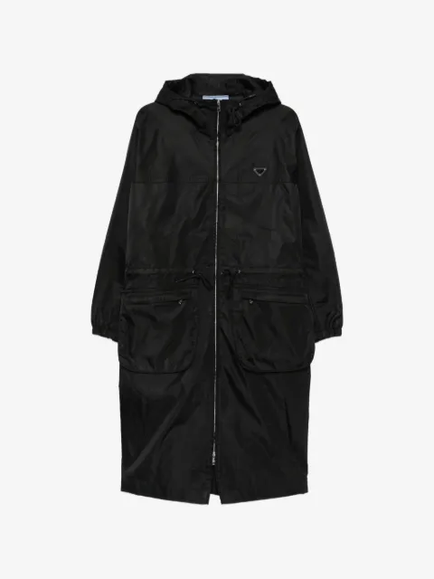 Prada Re-Nylon drawstring coat