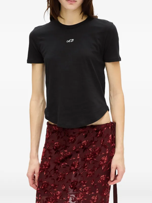 Ann Demeulemeester Floor Micro T-shirt in Black