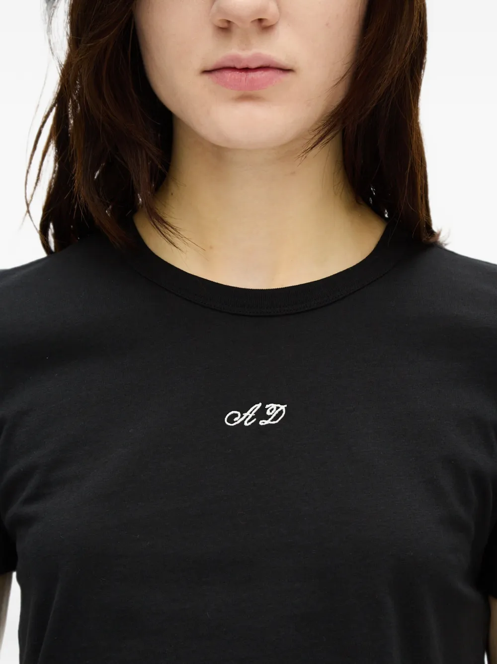 Ann Demeulemeester Floor Micro T-shirt Zwart