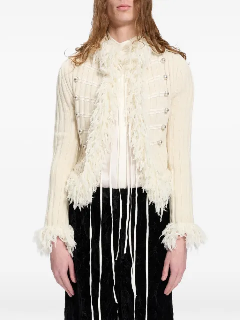 Ann Demeulemeester Aland Marsina fringed-trim jacket