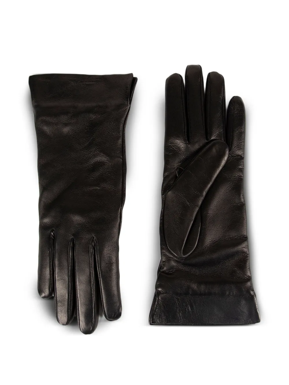 Ann Demeulemeester leather gloves - Nero