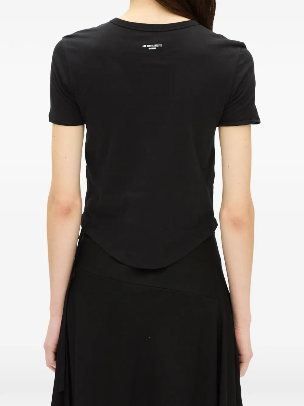 Ann Demeulemeester Floor Micro T-shirt Zwart