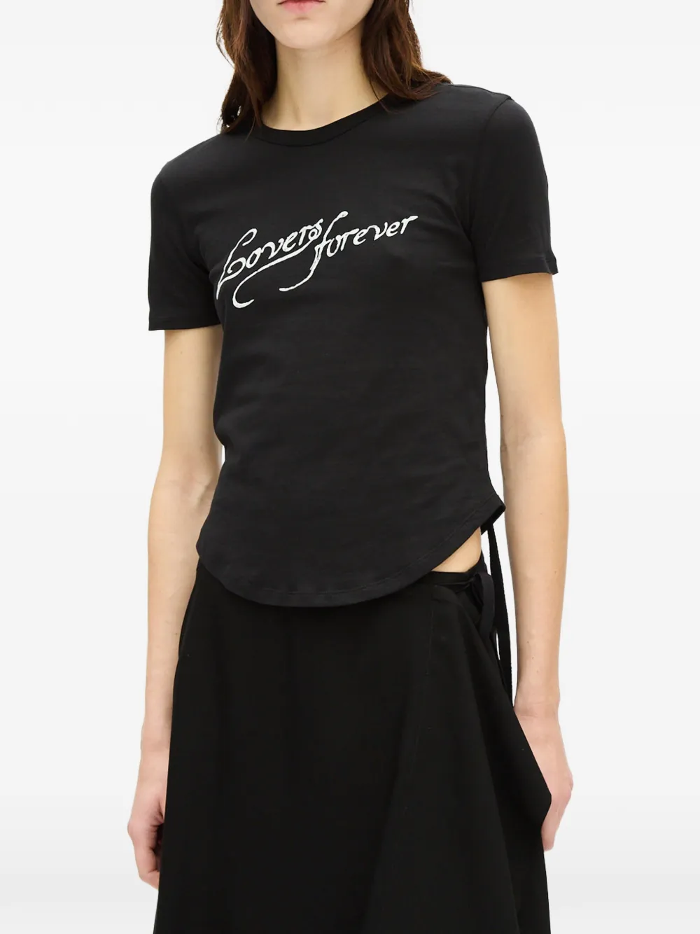 Ann Demeulemeester Floor Micro T-shirt - Nero