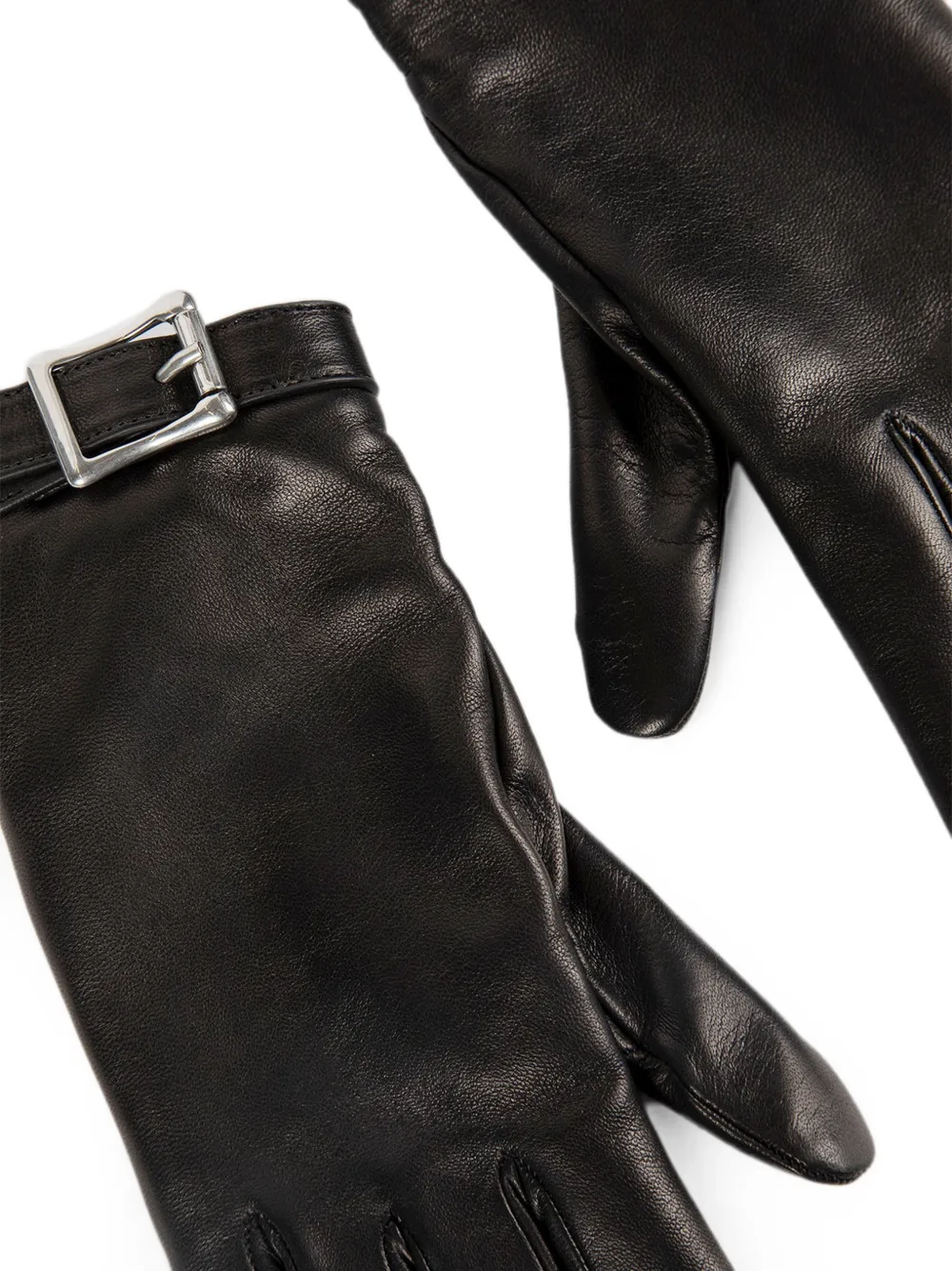 Ann Demeulemeester Arly leren handschoenen Zwart