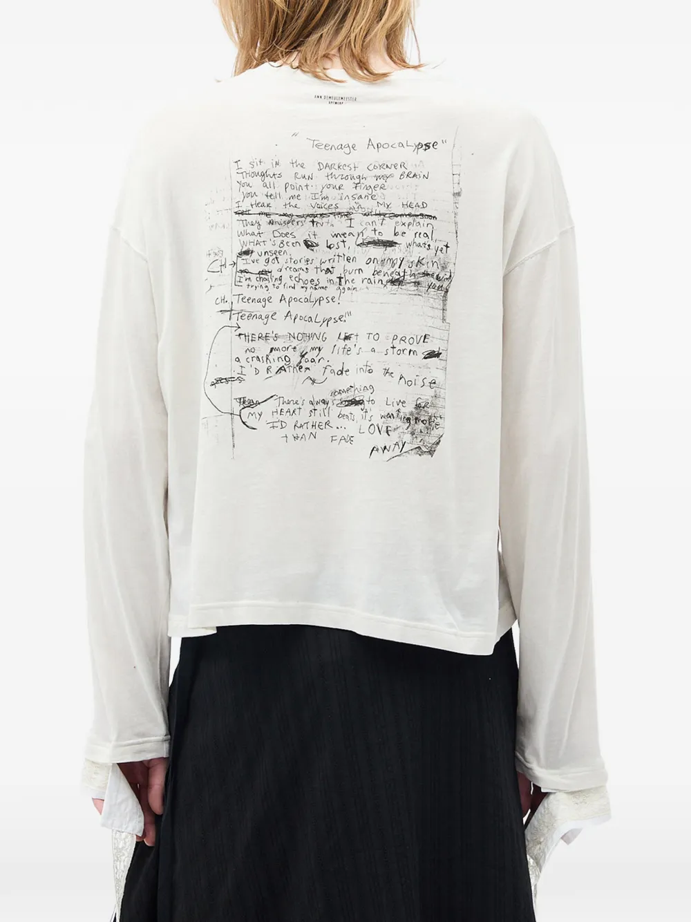 Ann Demeulemeester Teenage Apocalypse graphic-print T-shirt