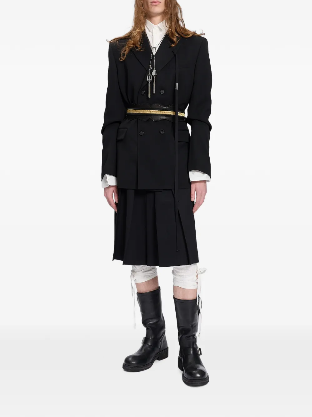 Ann Demeulemeester Waldus blazer met dubbele rij knopen Zwart