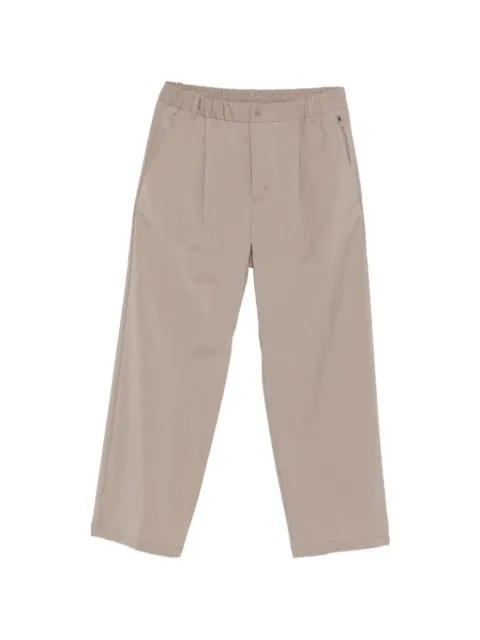 Herno pleated elasticated-waist trousers