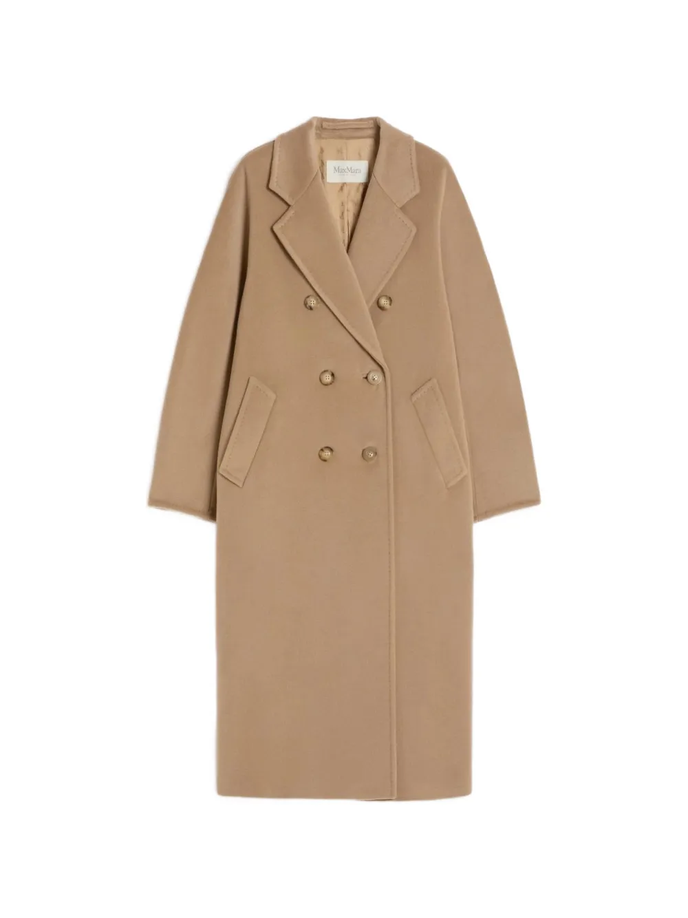 Max Mara 101801 Double-breasted Coat In Animal Print