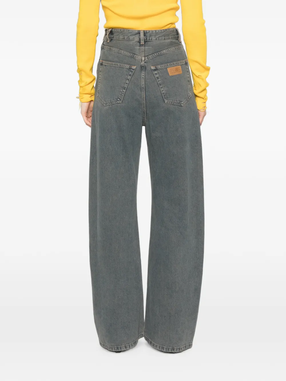 MM6 Maison Margiela Jeans met opgestikte zak Grijs