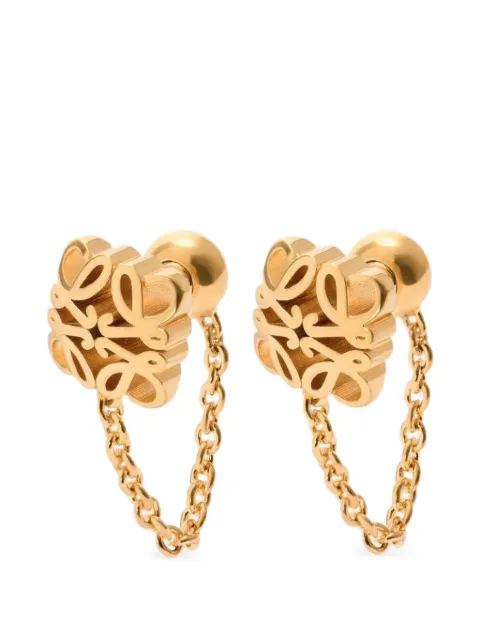 LOEWE Anagram Bombe chain earrings