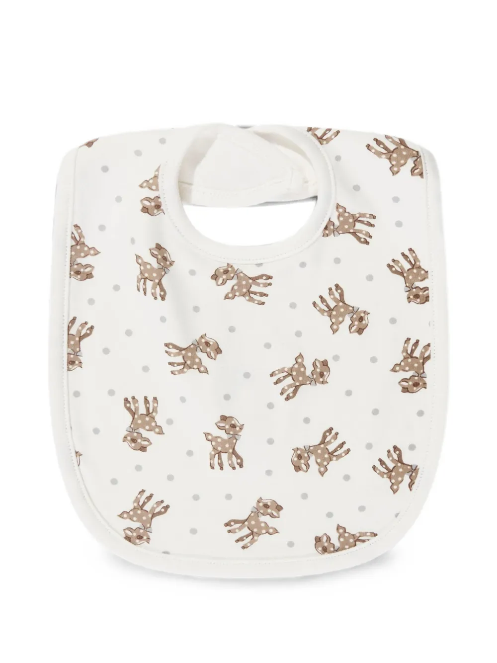 Rachel Riley deer-print bibs - Weiß