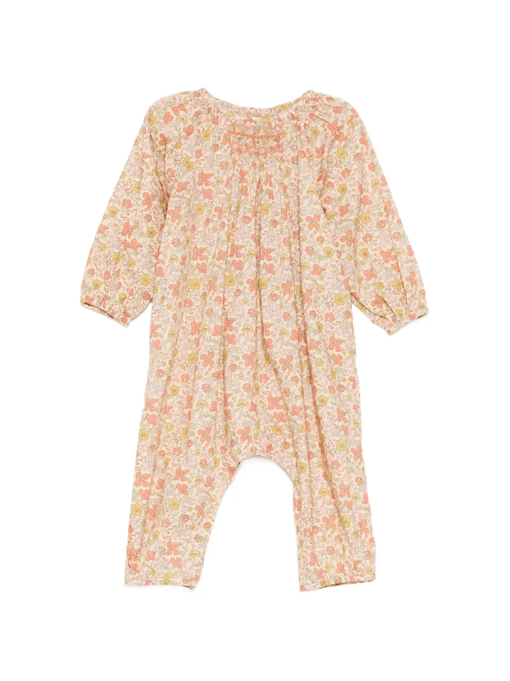 Bonpoint Jia smocked jumpsuit - Toni neutri