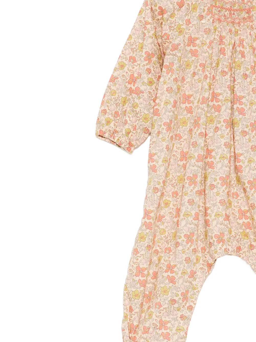 Bonpoint Jia gesmockte jumpsuit Beige