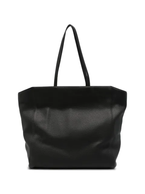 The Row Karolin grained leather tote bag