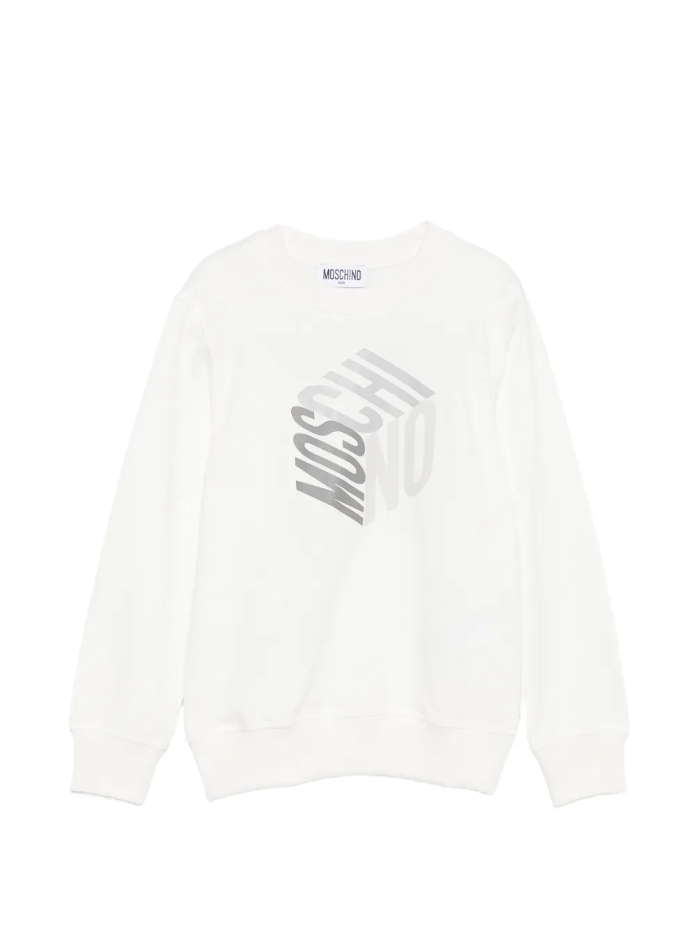 Moschino Kids logo-print sweatshirt - Bianco