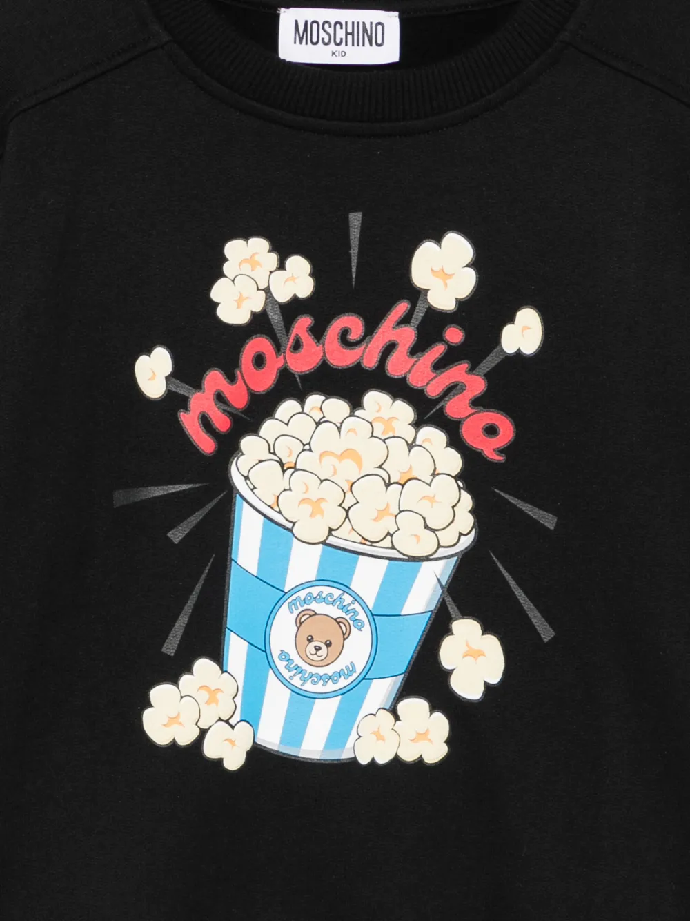 Moschino Kids Sweater met popcornprint Zwart