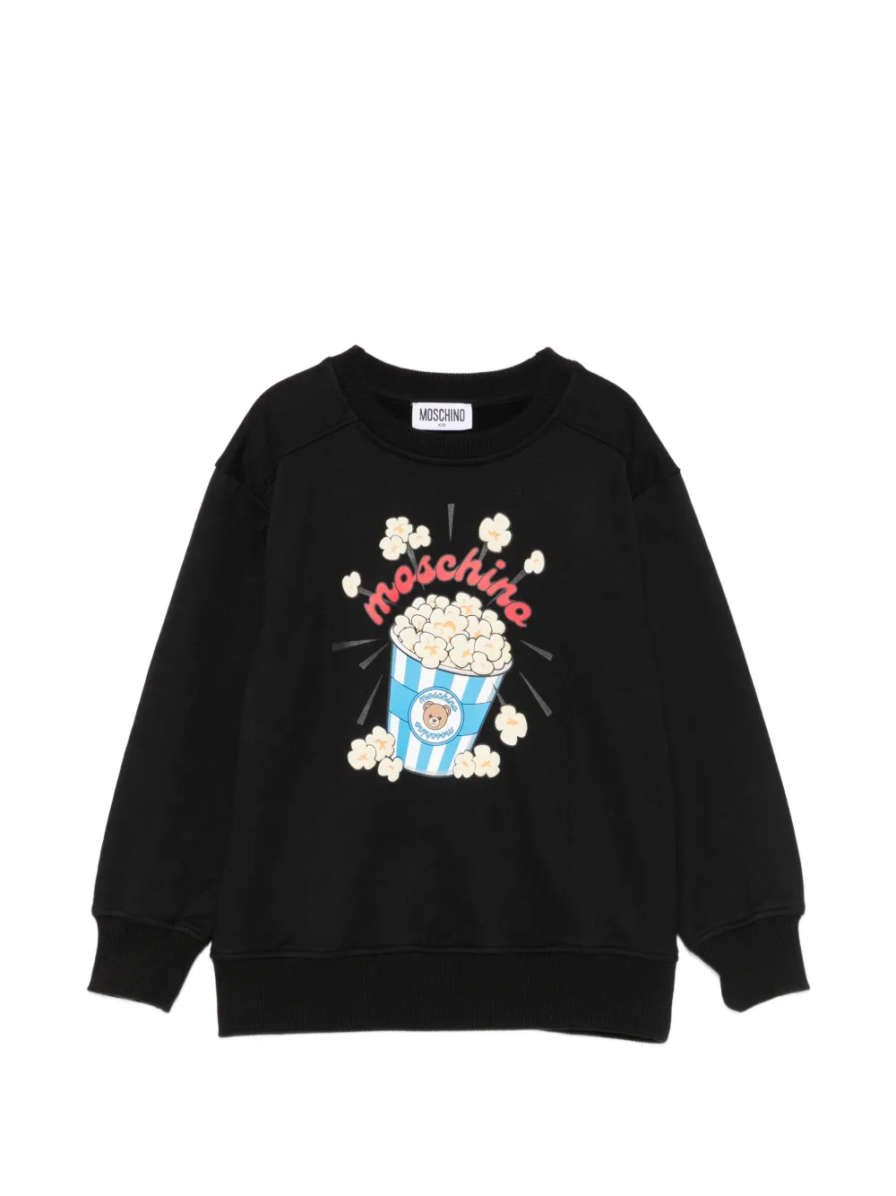 Moschino Kids popcorn-print sweatshirt - Nero