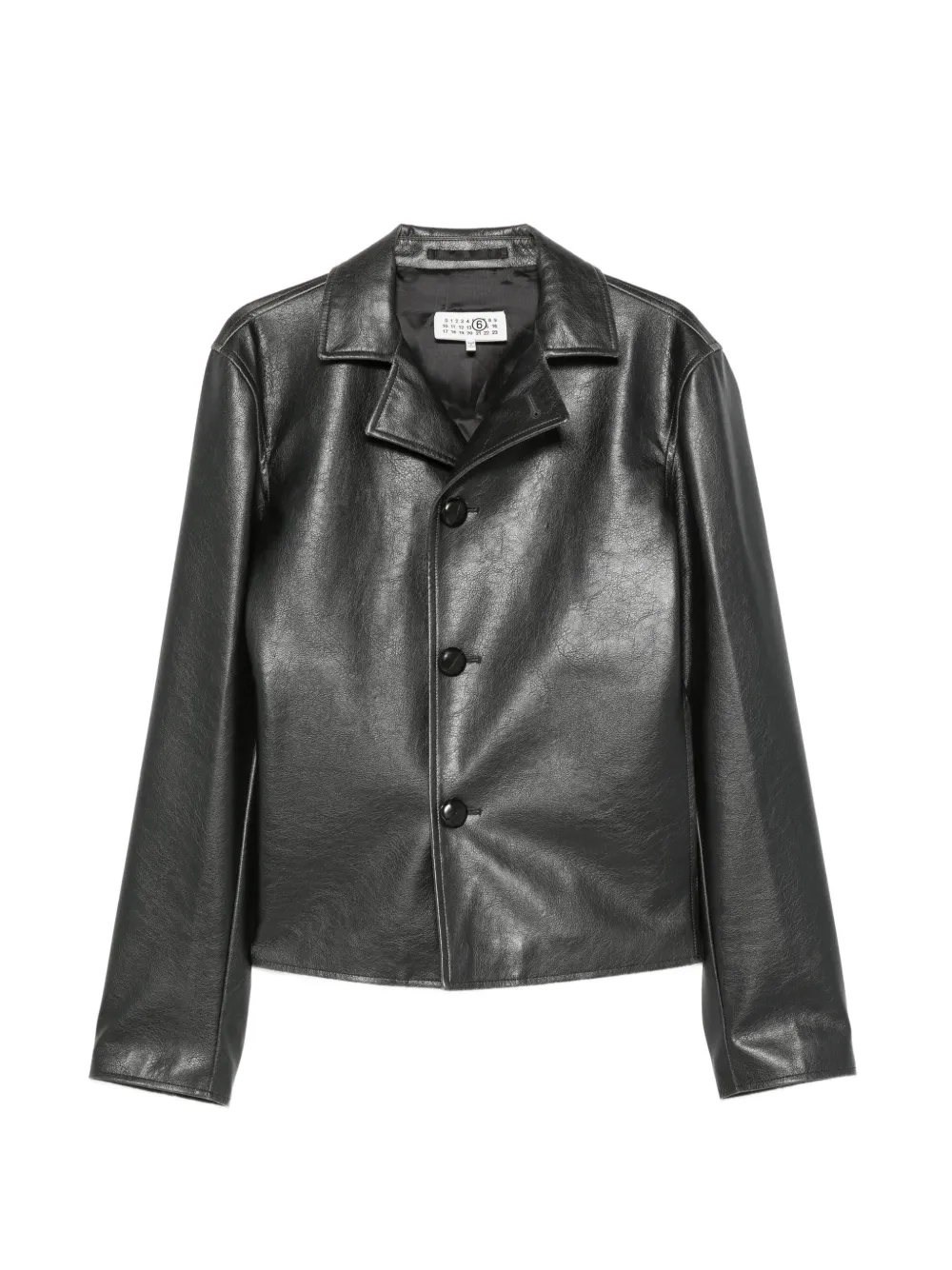 MM6 Maison Margiela button-fastening long-sleeve jacket - Nero