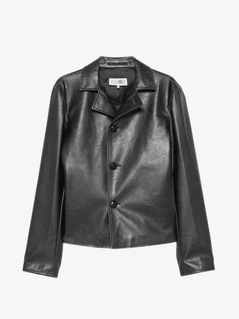 MM6 Maison Margiela button-fastening long-sleeve jacket