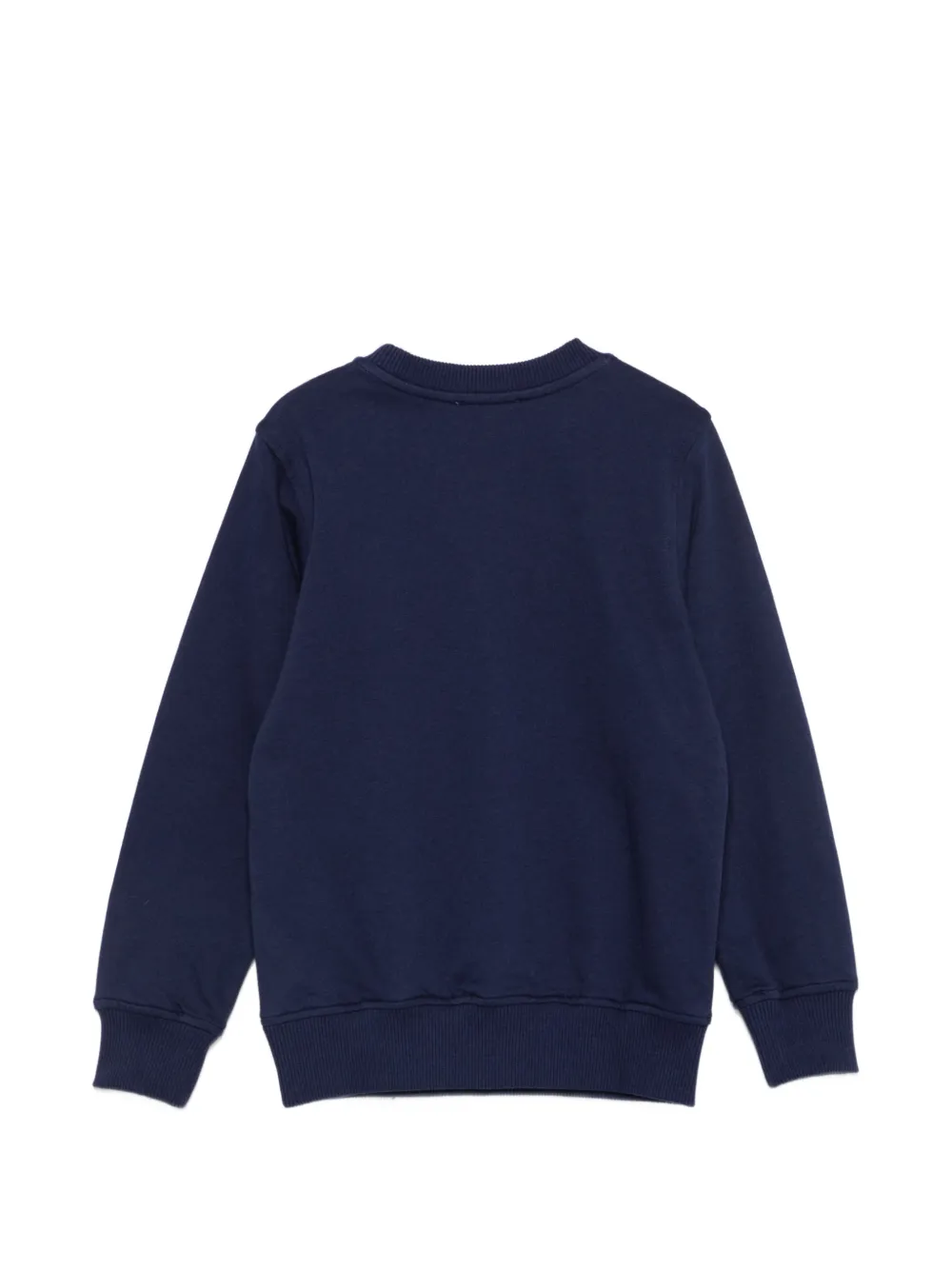 Moschino Kids Sweater met logoprint Blauw