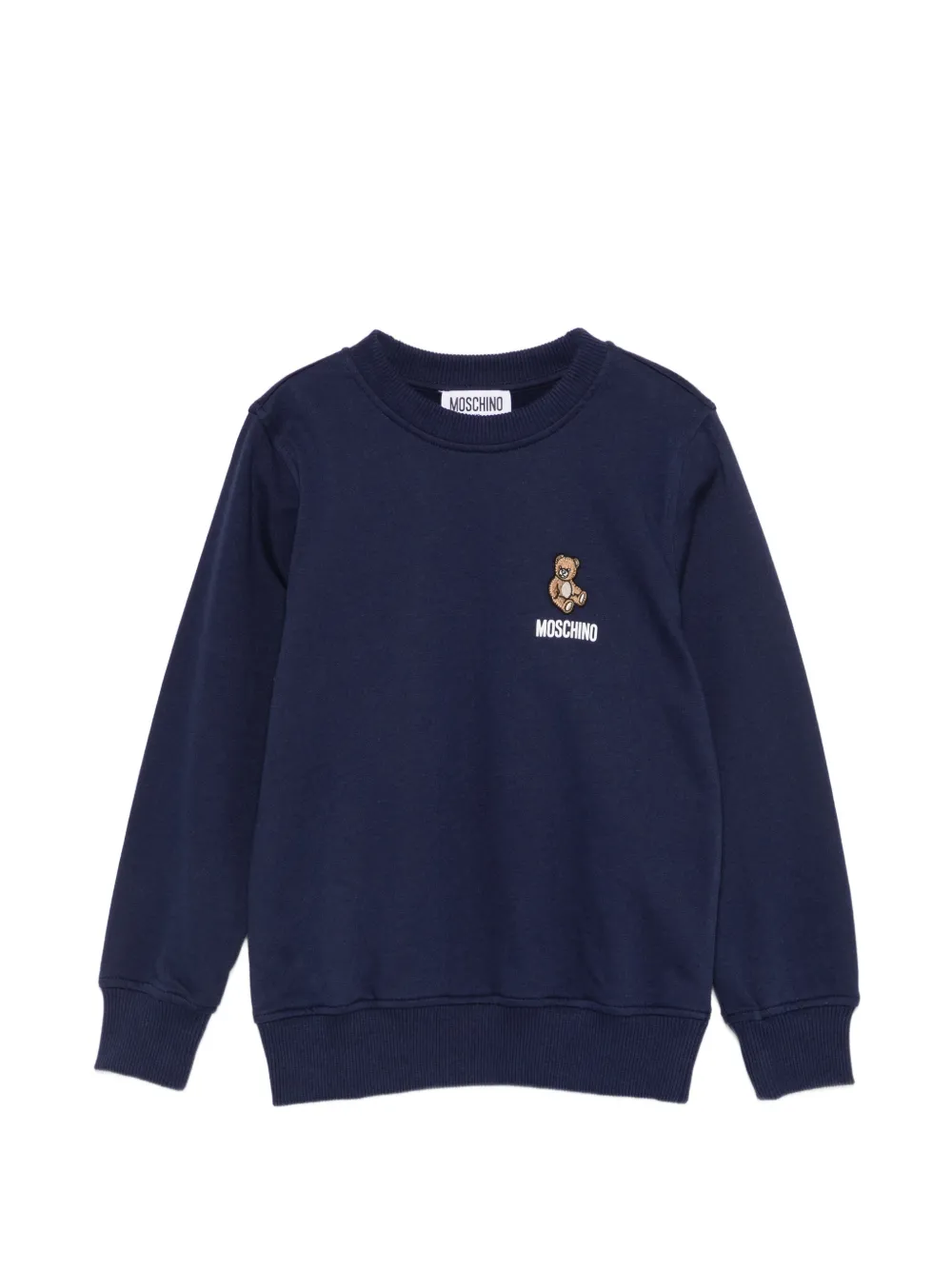 Moschino Kids logo-print sweatshirt - Blu