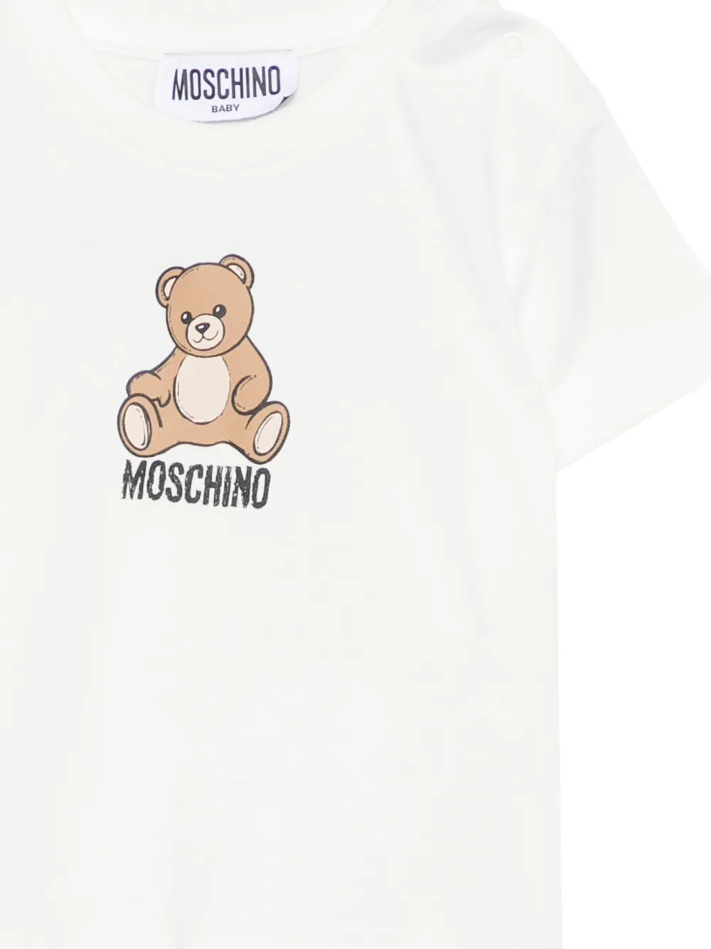 Moschino Kids T-shirt met Teddy Bear-print Wit