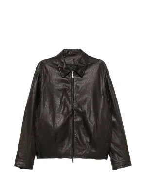 Giorgio Armani Leather Jacket | Black | FARFETCH