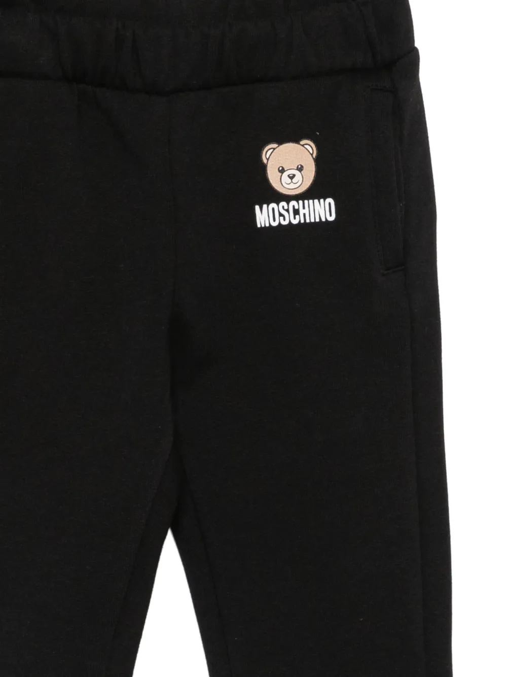 Moschino Kids Teddy Bear trainingsbroek met logo-print Zwart