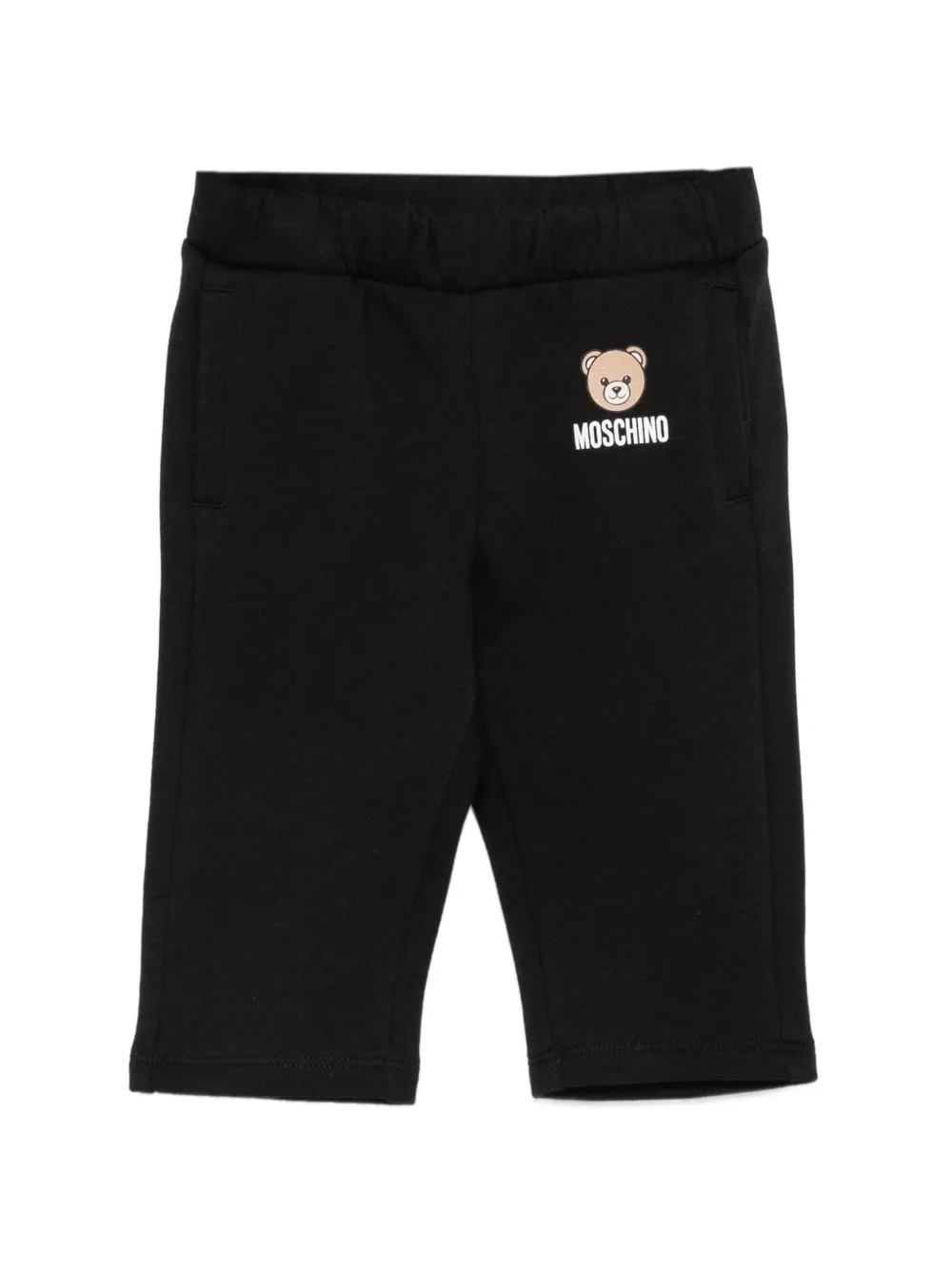 Moschino Kids Teddy Bear logo-print track pants - Nero