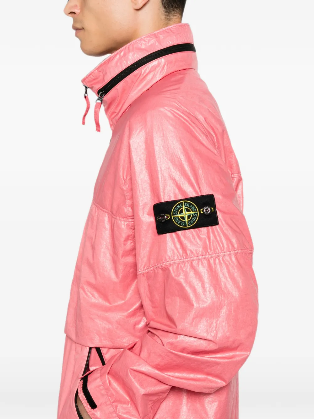 Stone Island Q100019 Light Nylon 3L-TC jack Roze