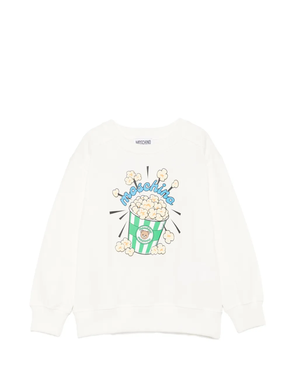 Moschino Kids popcorn-print sweatshirt - Bianco