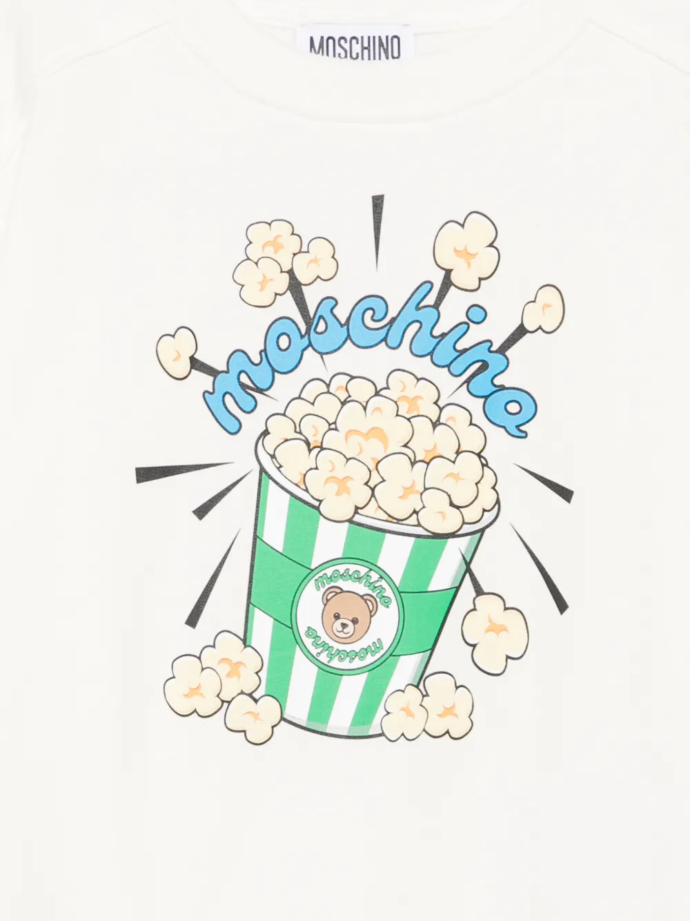 Moschino Kids Sweater met popcornprint Wit