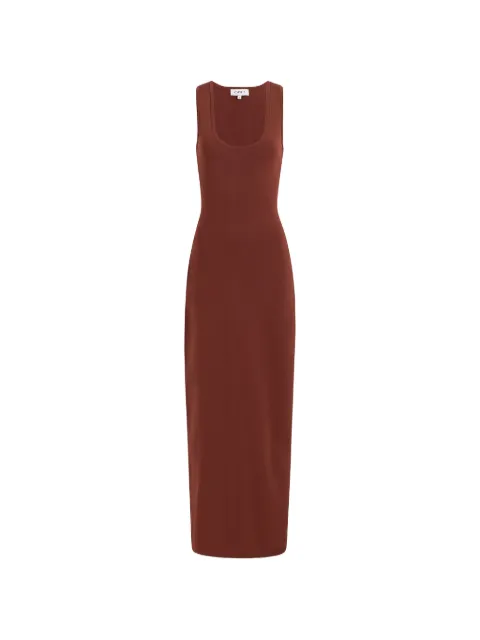 CAYET Nelly ribbed-knit maxi dress