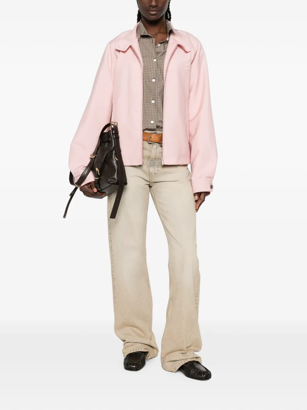 Miu Mohair jack Roze