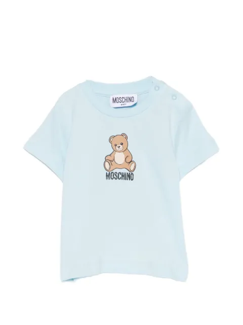 Moschino Kids Teddy Bear logo-print T-shirt