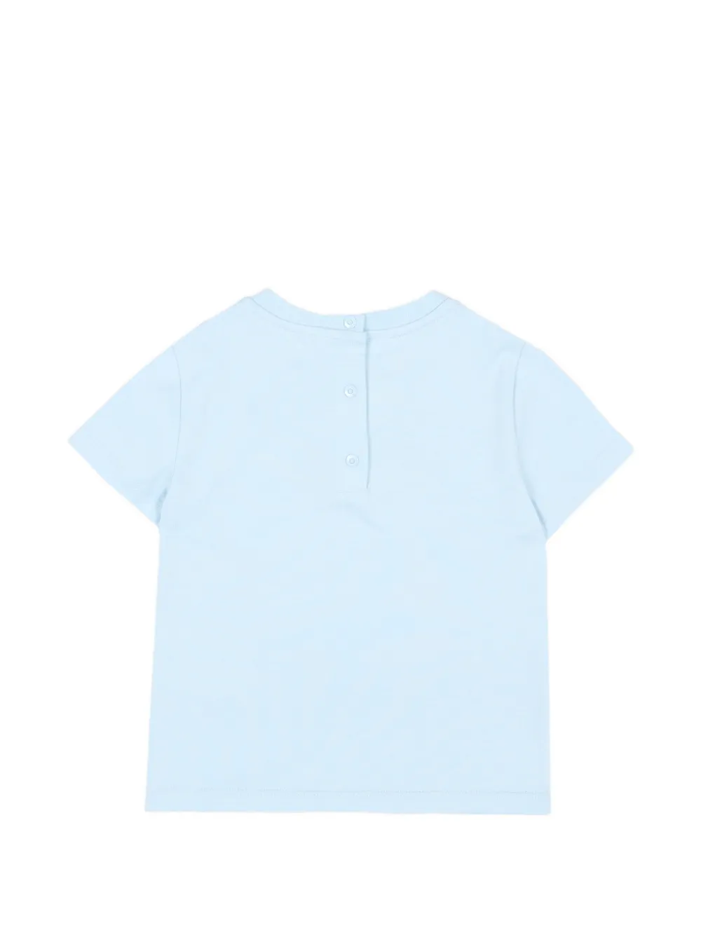 Fendi Kids T-shirt met geborduurd logo Blauw