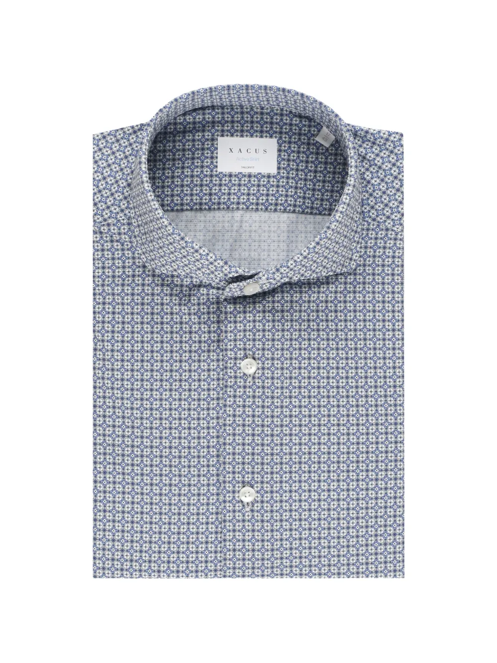 Xacus Active Shirt floral-print shirt - Blu