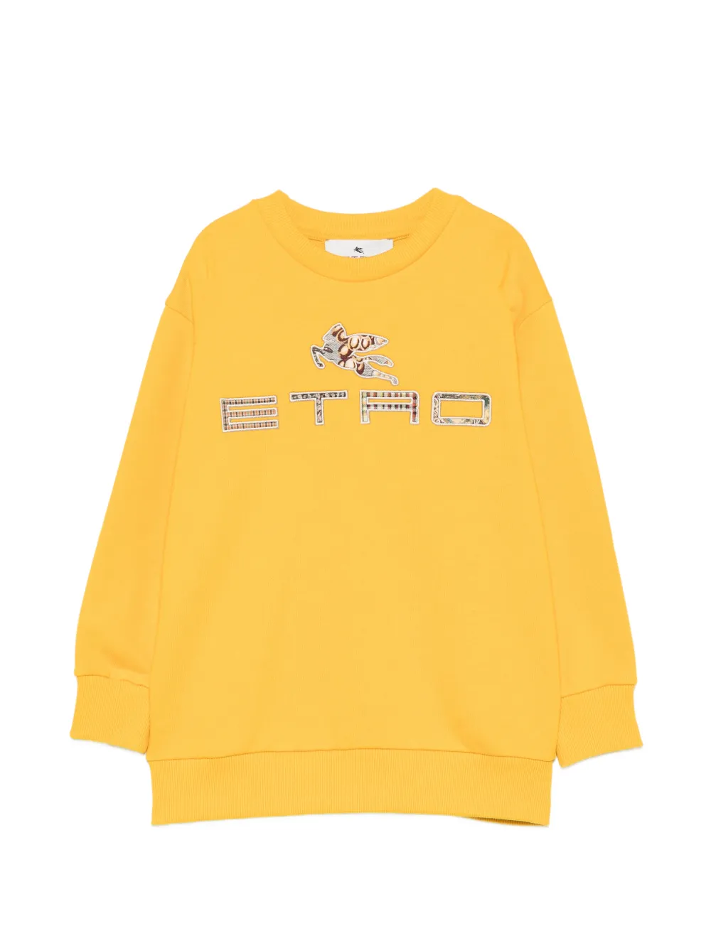 ETRO KIDS Pegasus logo-embroidered sweatshirt - Giallo