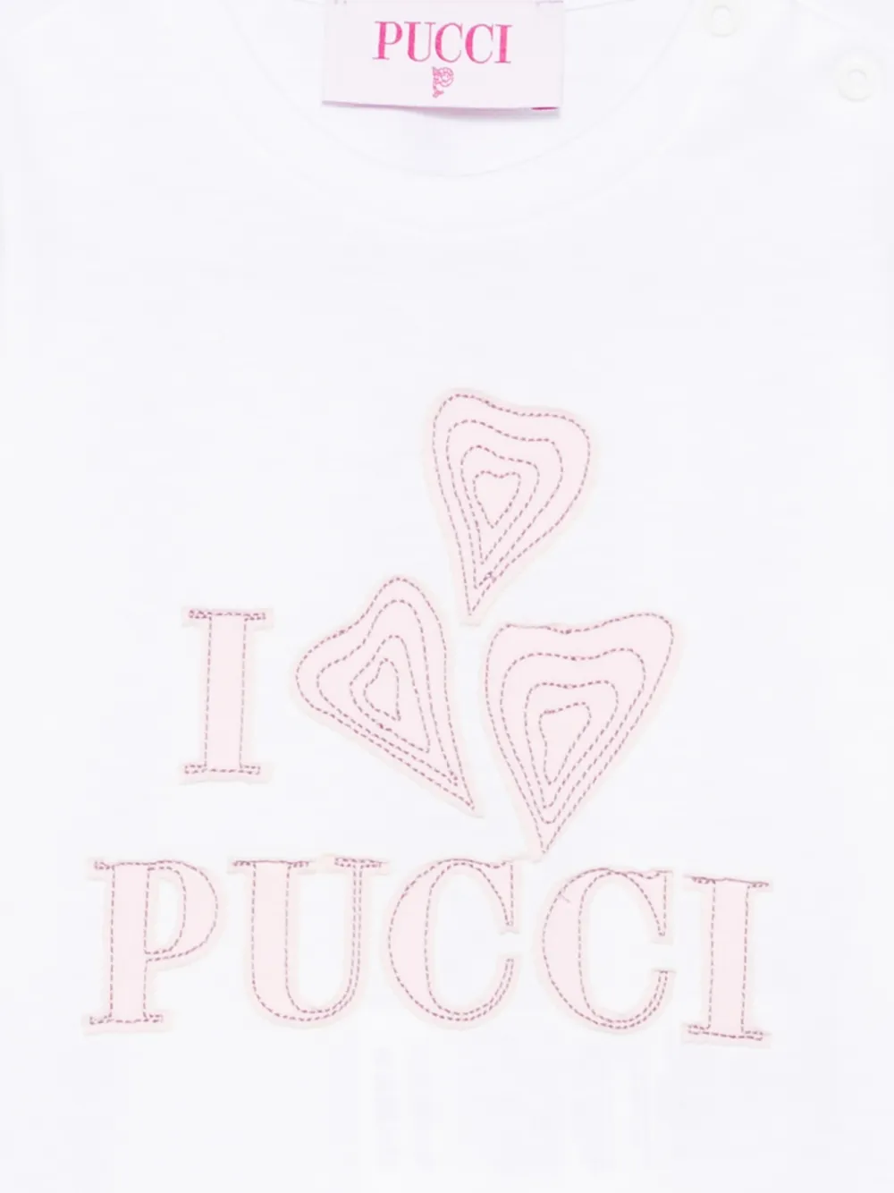 PUCCI Junior T-shirt met logopatch Wit