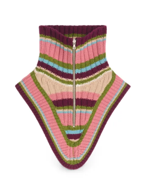 DRIES VAN NOTEN cuello de lana con cierre