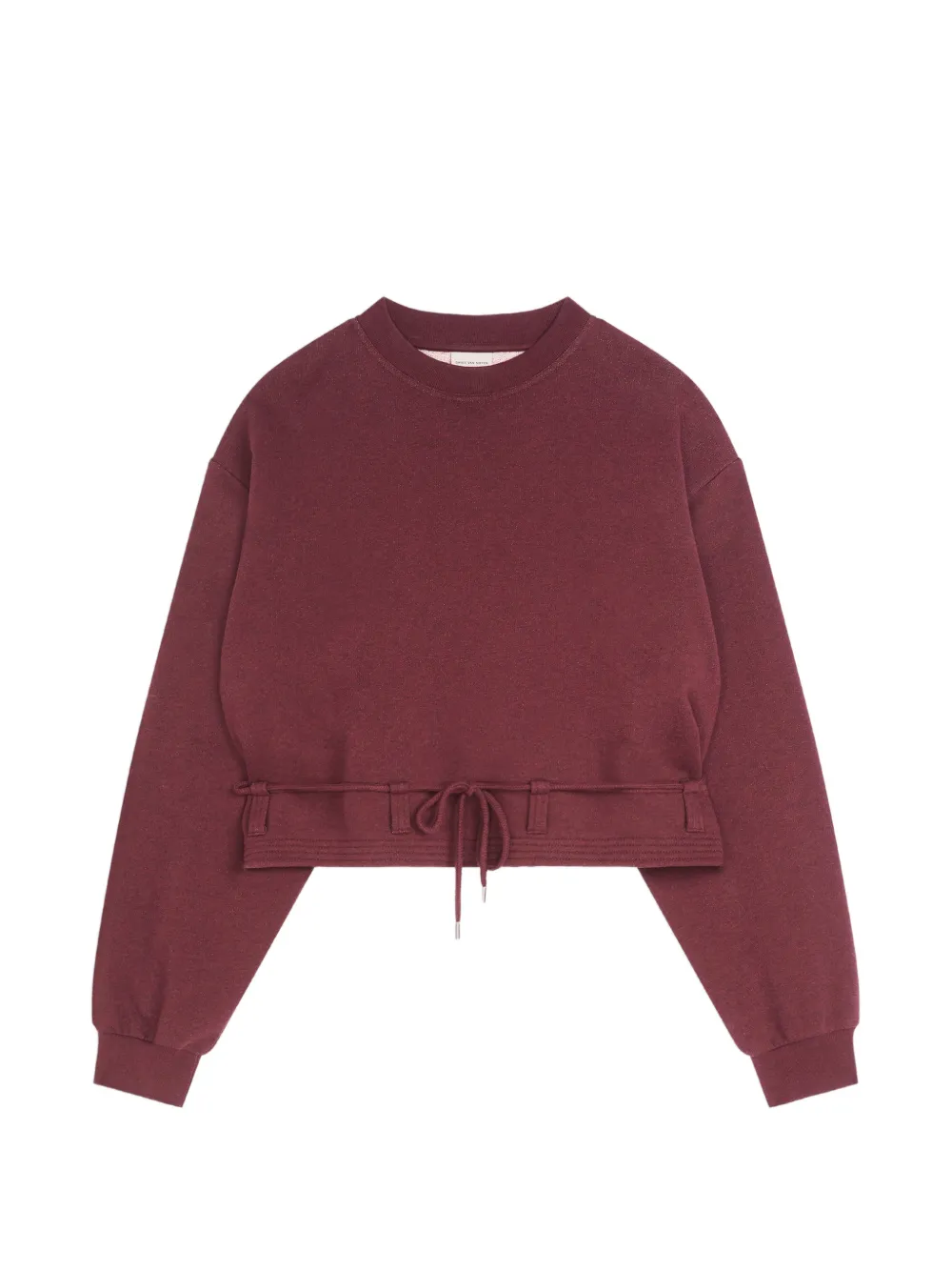 DRIES VAN NOTEN Cropped-Sweatshirt - Rot